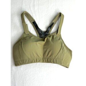 Syrokan Sports Bra Size 32C Olive Green Crossback Adjustible Padded